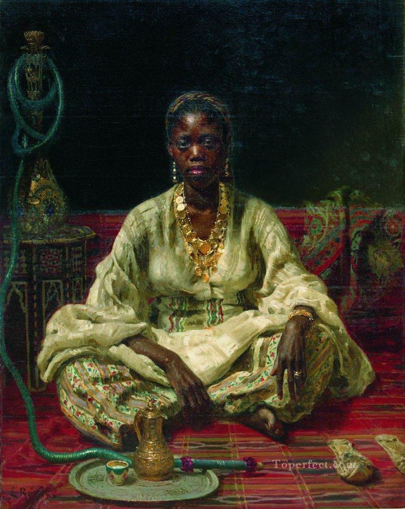 黒人 1876年 イリヤ・レーピン油絵